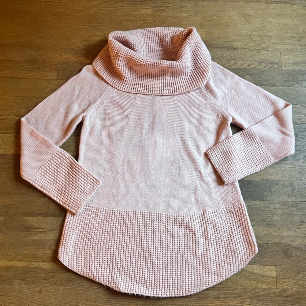 Calvin Klein pink cowl neck sweater size small